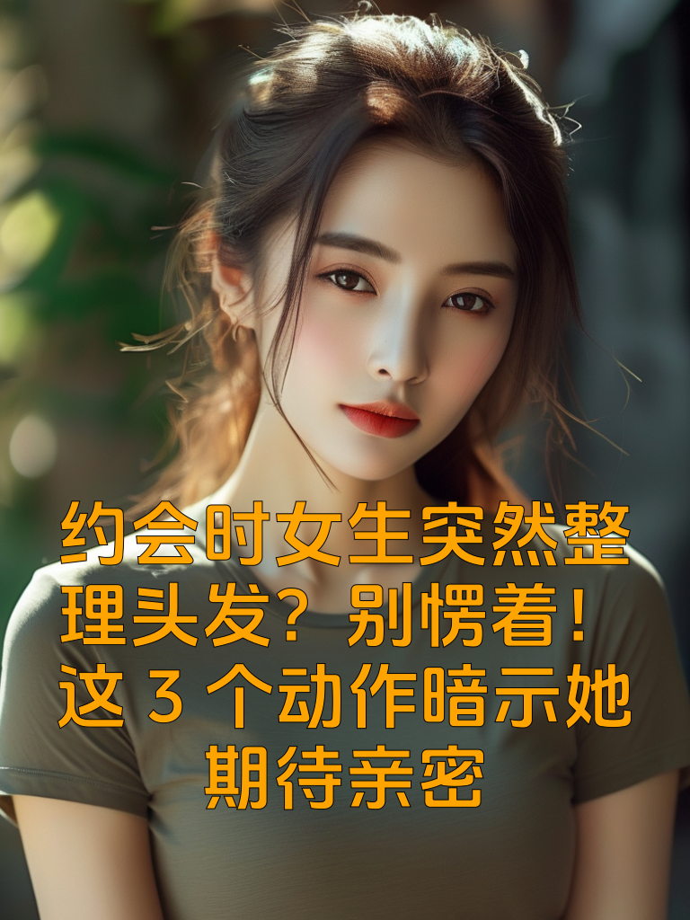 约会时女生突然整理头发？别愣着！这3个动作暗示她期待亲密