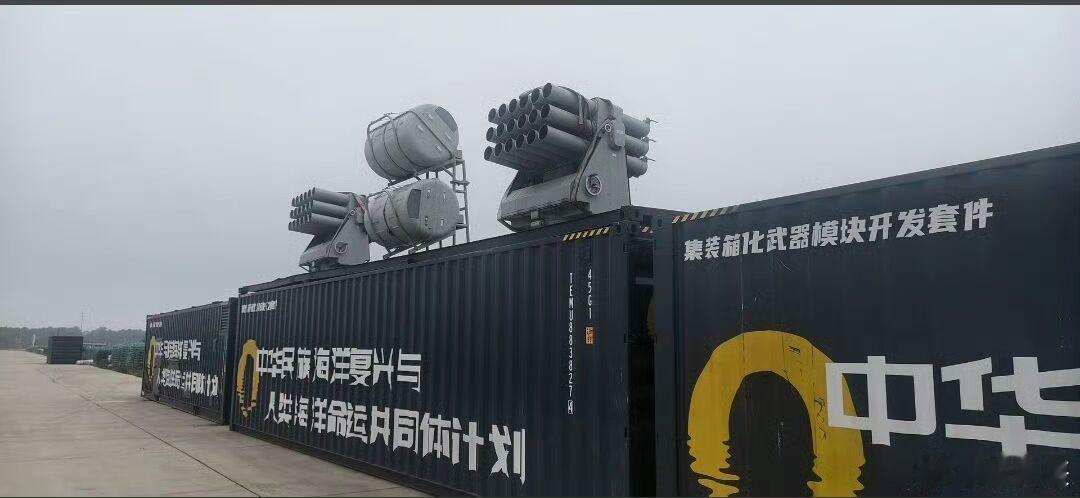 集装箱化武器开发套件近距离照片中达79号辅助巡洋舰上的集装箱武器，这是防止战时
