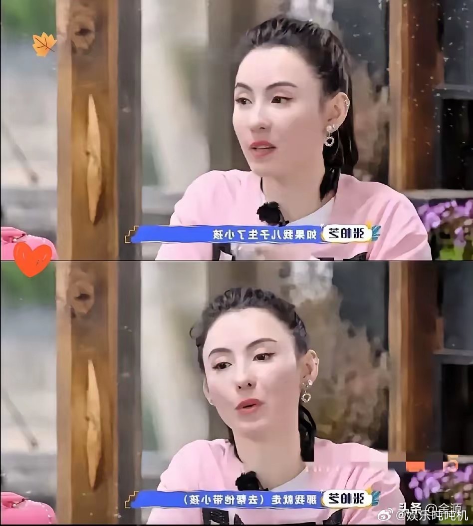 张柏芝说：​如果我儿子生了小孩让我给他带孩子，我会立刻去帮她。​我一辈子都不会退