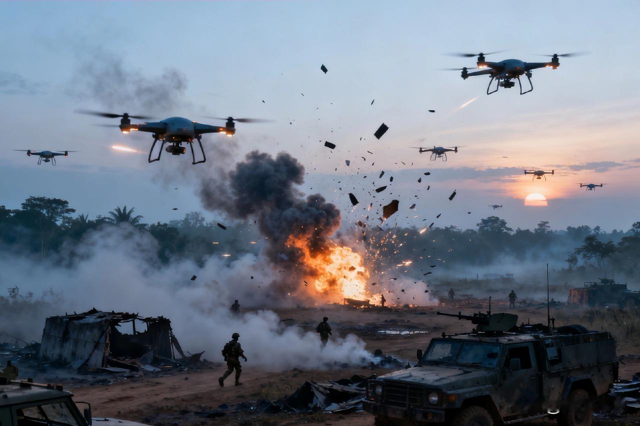 打着打着，泰国和柬埔寨边境又出幺蛾子了！泰军装甲部队刚发起突击，就被一波精准打击