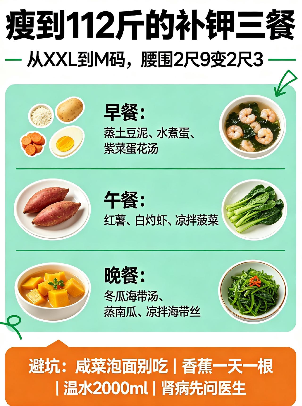 胖8年踩遍减肥坑，靠补钾瘦到112斤我胖了8年，生酮、液断、酵素全都试过，最
