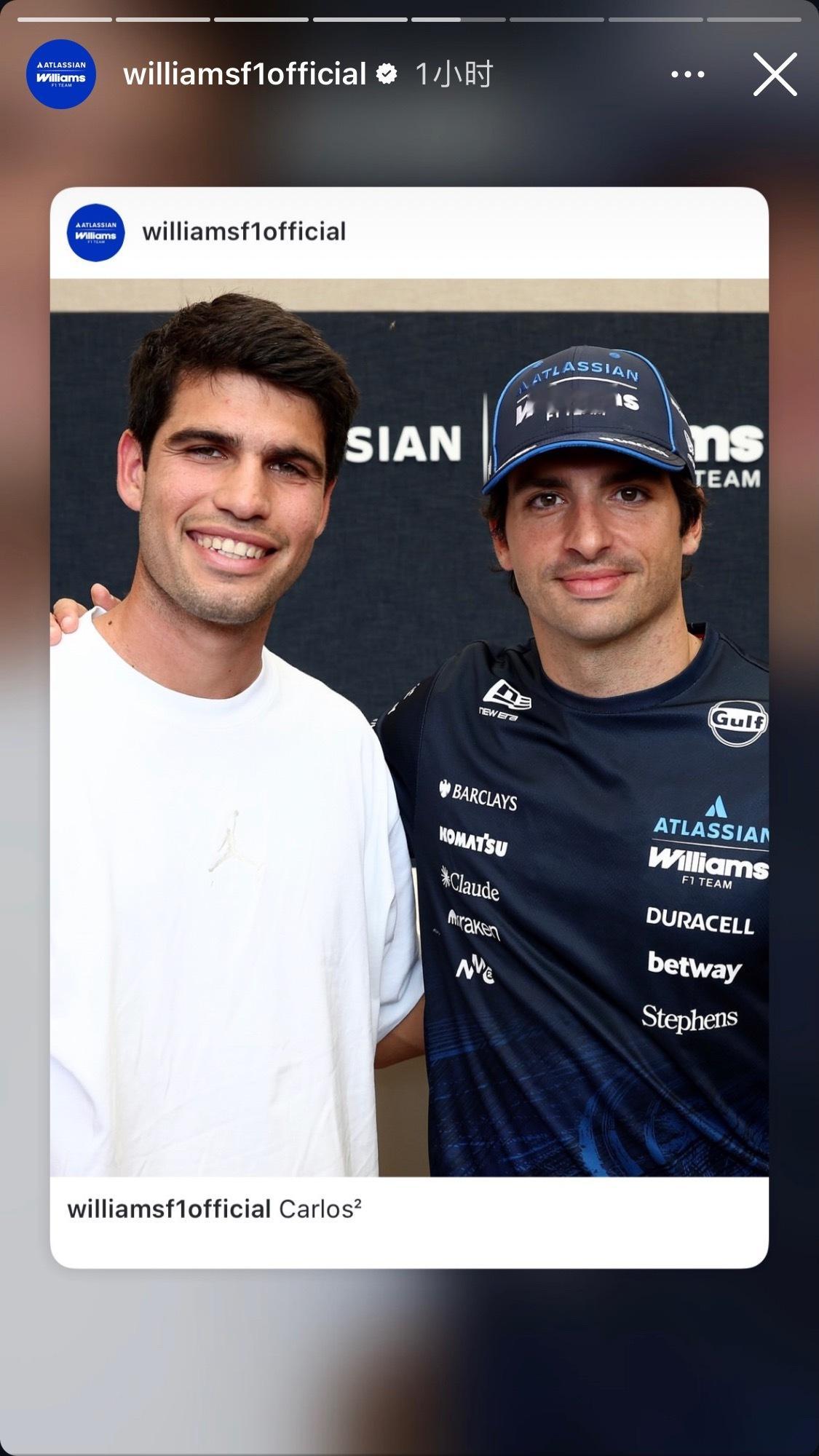 这是美凌格都爱的同框🙊Carlos²🏎️🎾卡洛斯·塞恩斯｜阿尔卡拉斯