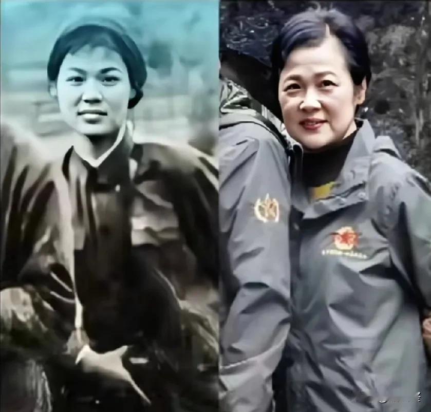 对越自卫还击战中I21师医疗救护队“战地九朵金花”之一王荣慧。身处枪林弹雨之中
