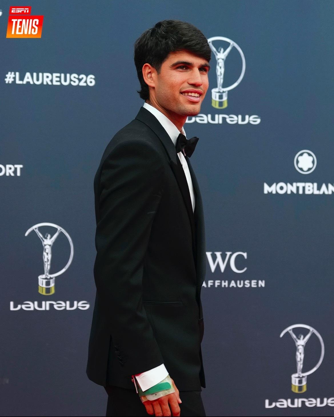 阿尔卡拉斯劳伦斯最佳男运动员体育大赏阿卡在出席劳伦斯颁奖典礼接受采访时谈到是否