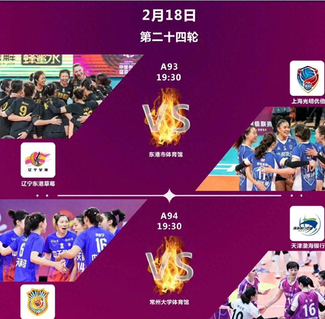 女排4强赛最后一轮,<em>江苏队</em>vs天津队,辽宁队vs上海队,士气之争
