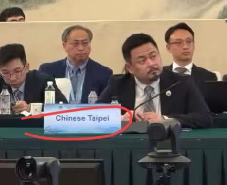 青鸟肯定崩溃了，同一时间，赖政府官员洪申翰参加APEC，台湾省运动员参加亚运会