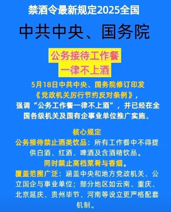史上最严禁酒令来了，中共中央5月18号发布规。中共中央5月18号新规：公务员