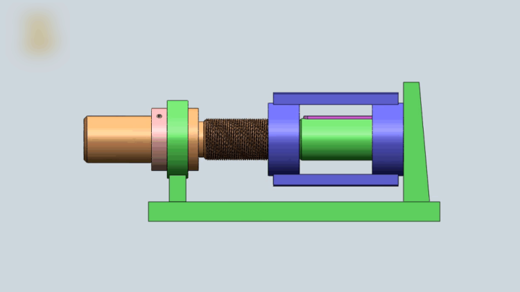 三连杆螺旋型结构,看看机械原理动画