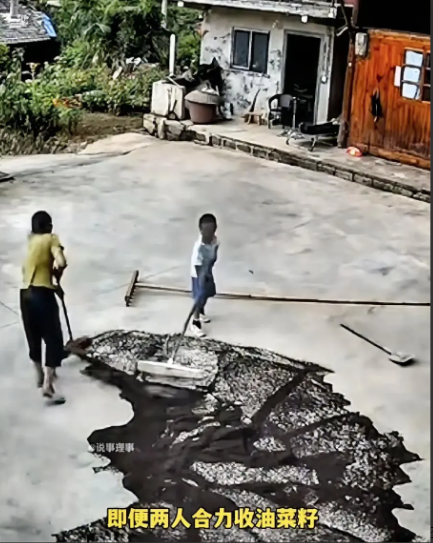 贵州，一个6岁小男孩在自家院子里溜达，突然他对奶奶说马上要下雨了，奶奶说大晴