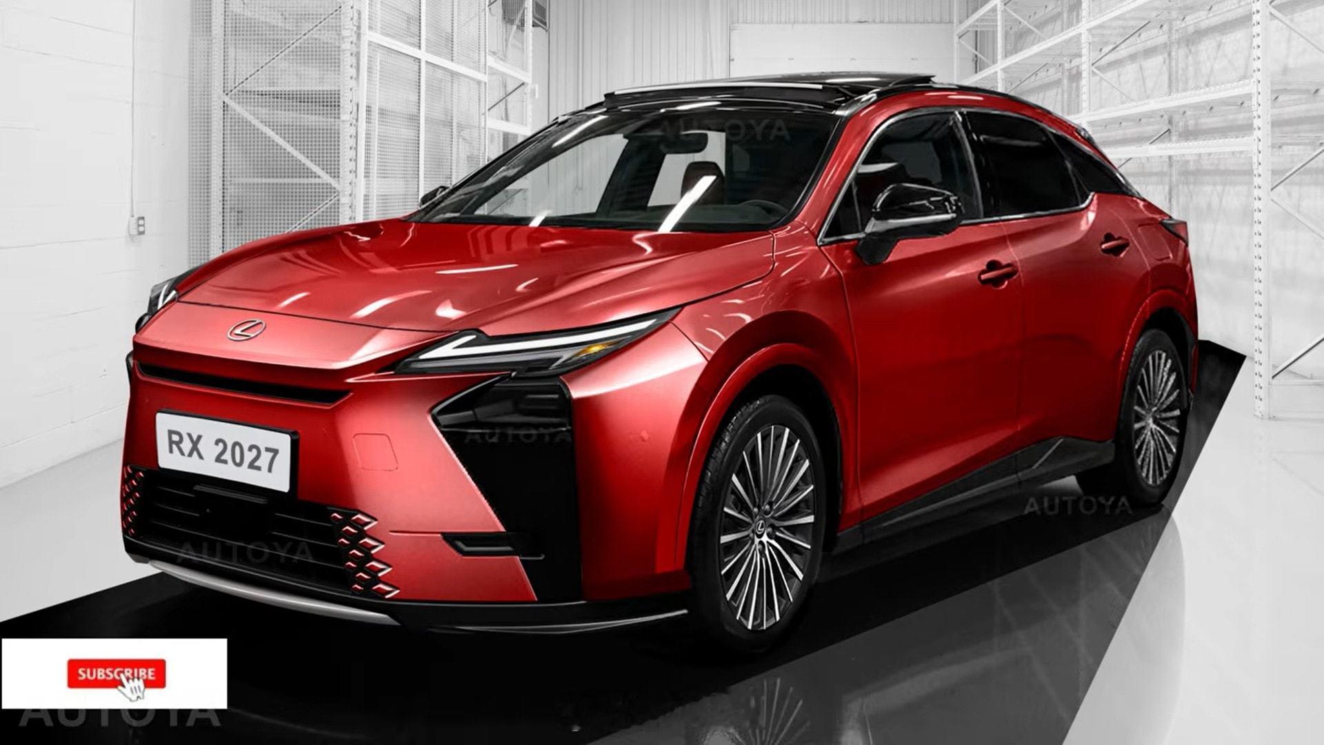 中期改款雷克萨斯RX渲染图