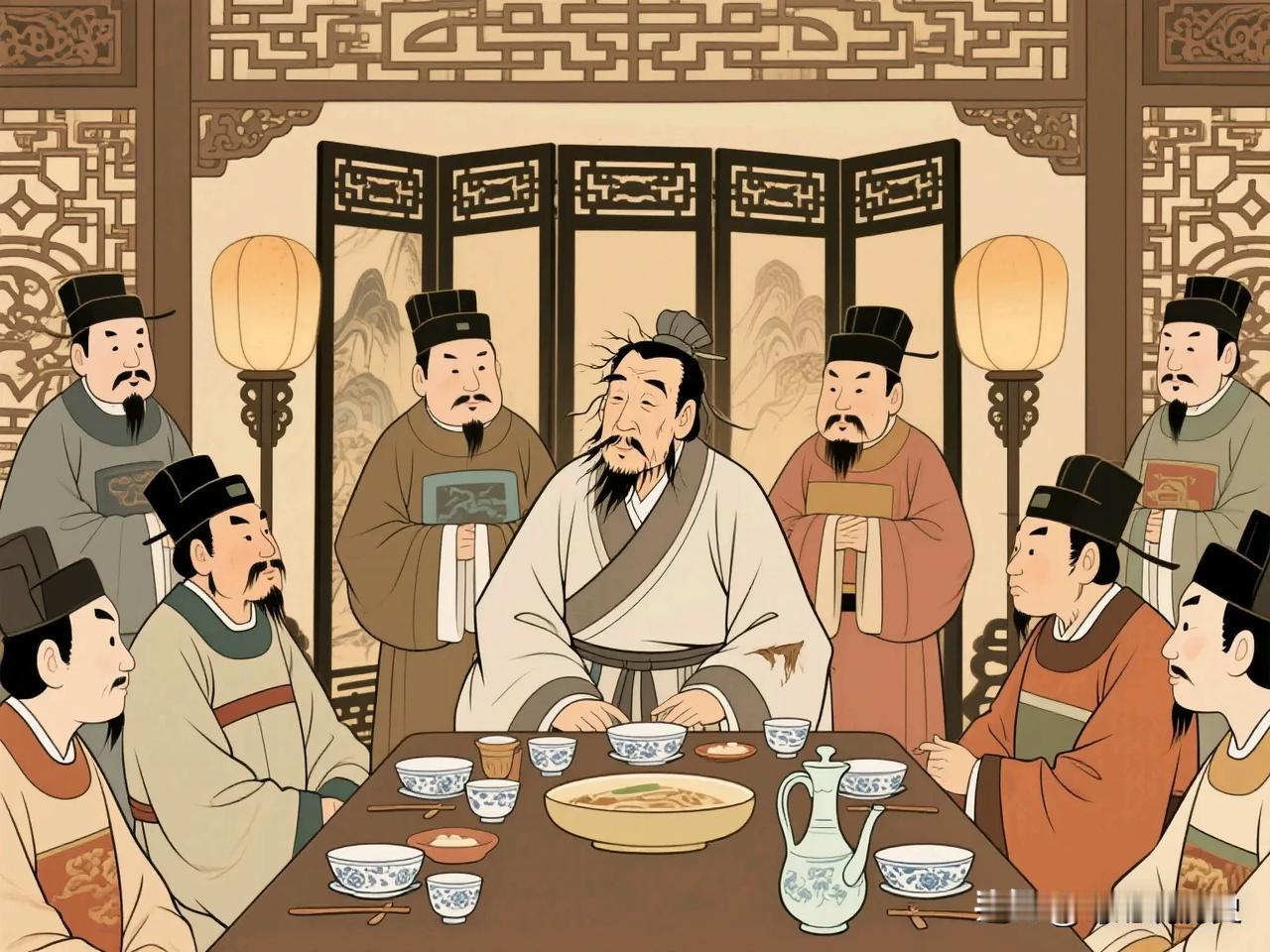司马光宴请四方，主客尽欢而散后，苏洵却留下来问：刚才那个几个月没洗澡、邋里邋遢像