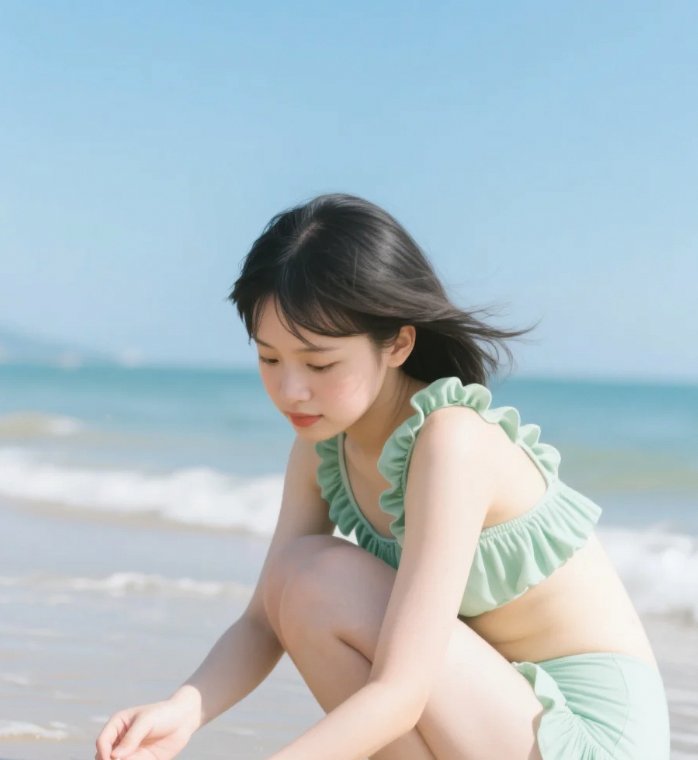 呼吸与潮汐同频｜捕捉泳装美女的临界瞬间