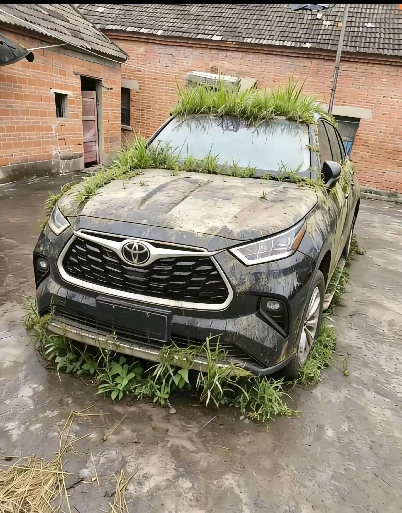 一辆等待车主多时的车。