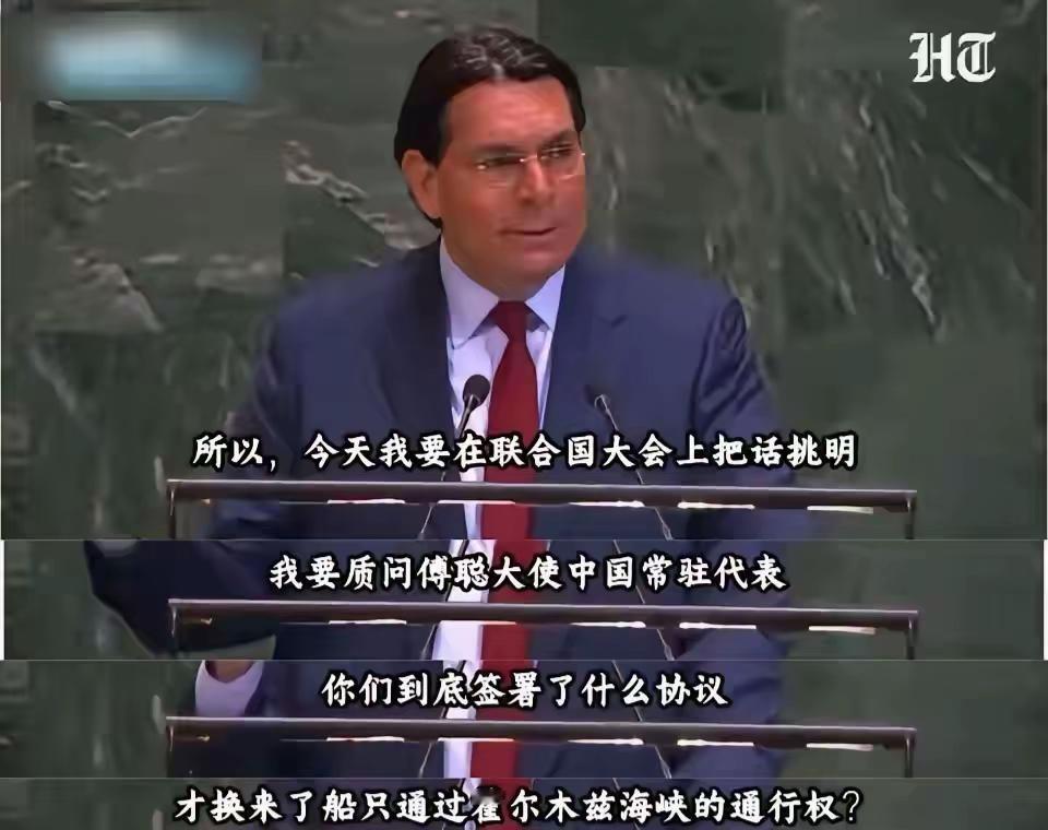 以色列是不是飘了，装都不装了，都开始这么直截了当的点名了。虽然，以色列这位驻