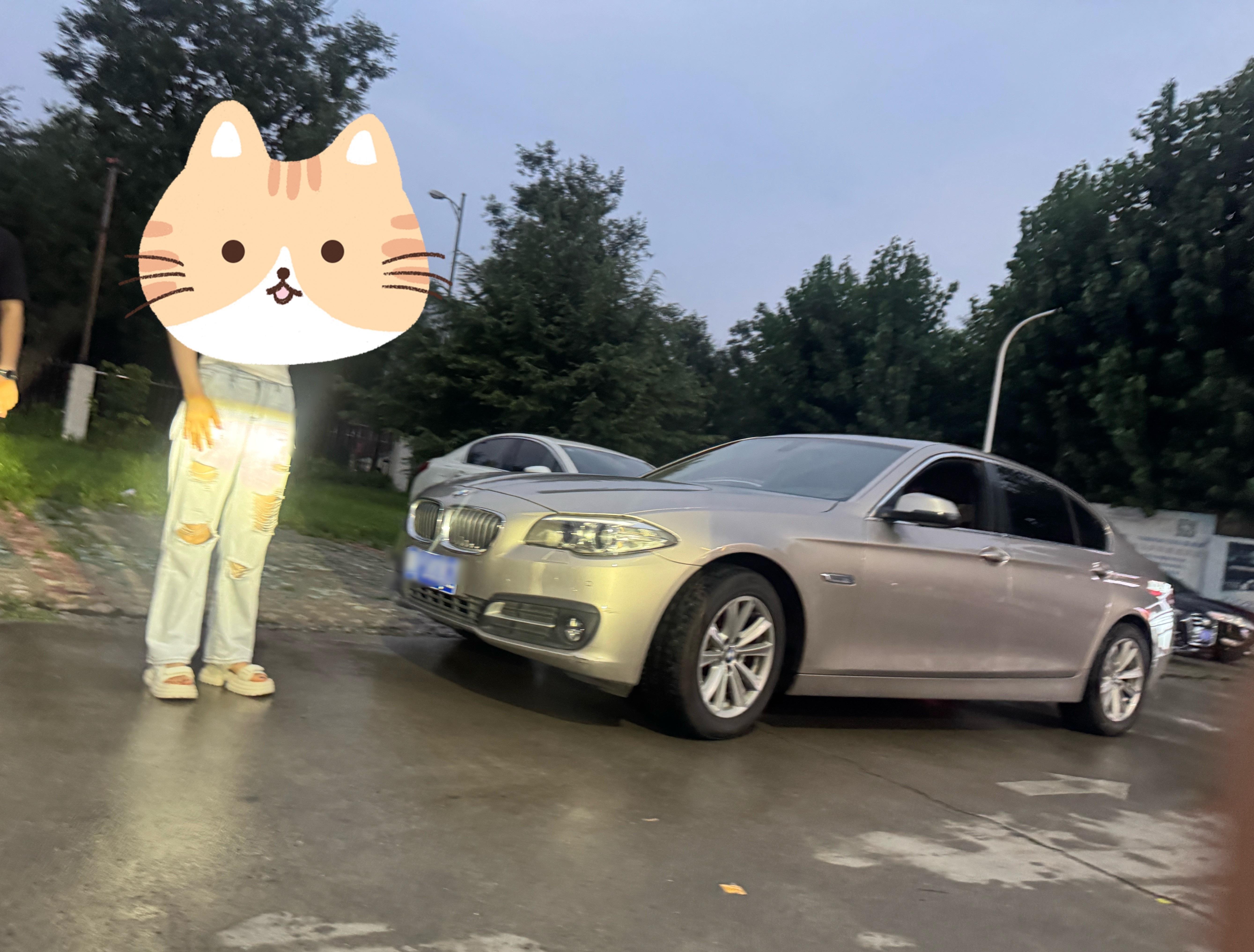北京暴雨，燕郊很多条街道淹了停车场一个小姐姐求助，车彻底动不了了问了下，发动机没