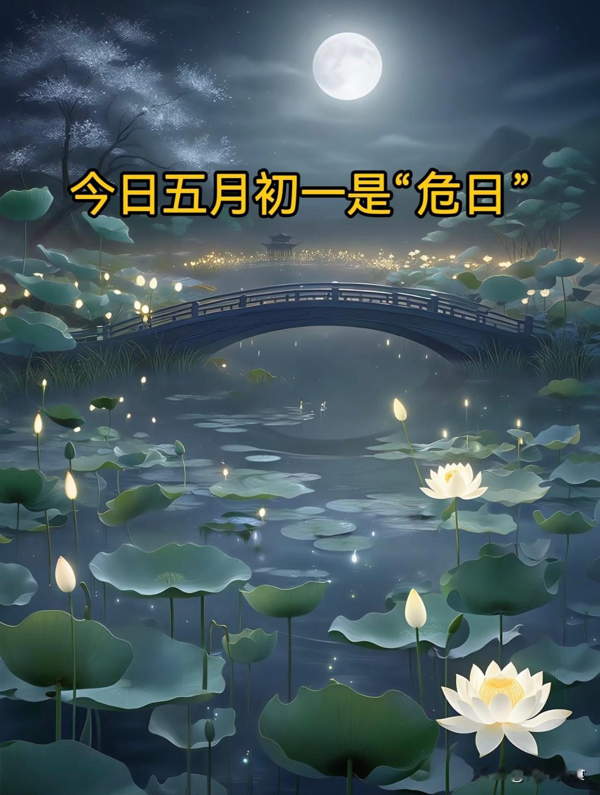 今日五月初一是“危日”，牢记：1不登、2不做、3不出，不忘传统“处处稻分秧，家