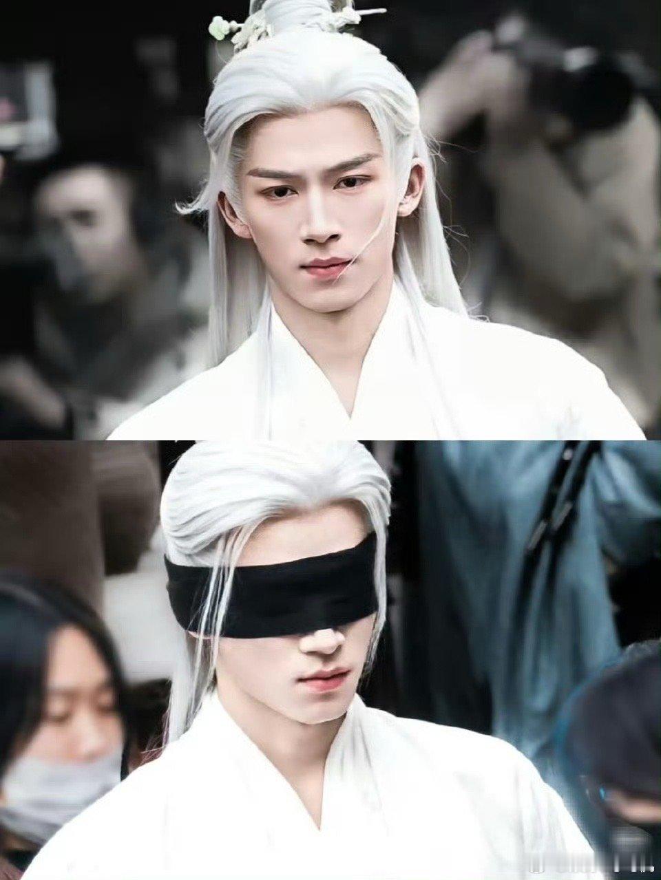 让王星越白发蒙眼的是天才蒙眼加白发这个组合真的太绝了光是预览就有满满的故事感