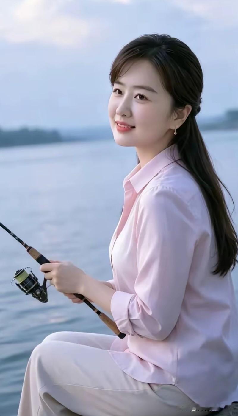 湖畔闲钓静坐湖边垂钓，风轻云淡天遥。波平水映清霄，笑意漫上眉梢。不问世