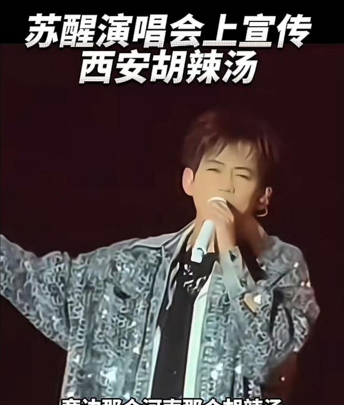 苏醒说话真的是不过脑子啊！在演唱会上公然说河南胡辣汤没有西安胡辣汤好吃，西安的肉