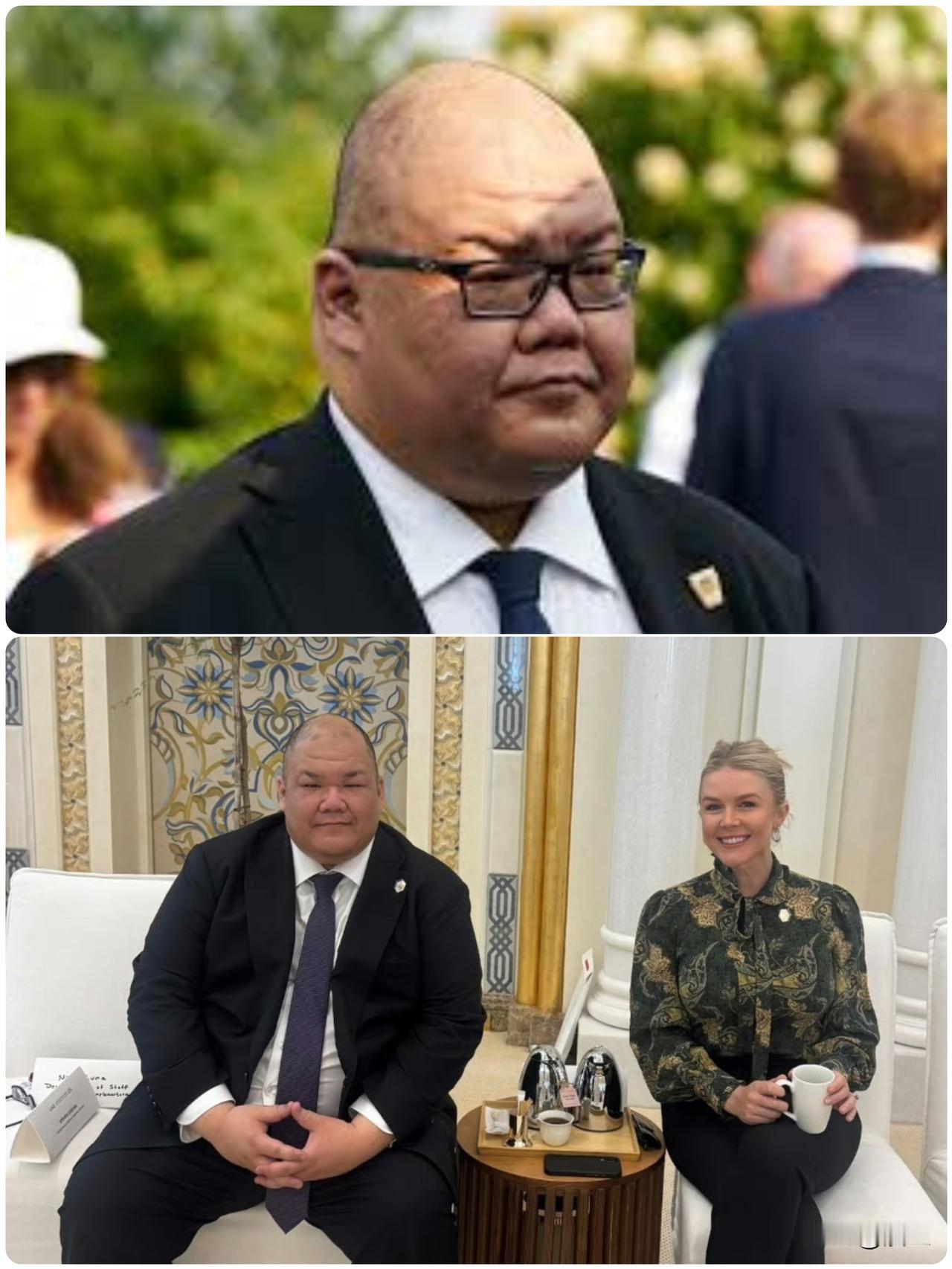 这光头哥才是狠角色！大家都盯着那个穿皮衣的黄仁勋，其实跟着特朗普回来的那个光