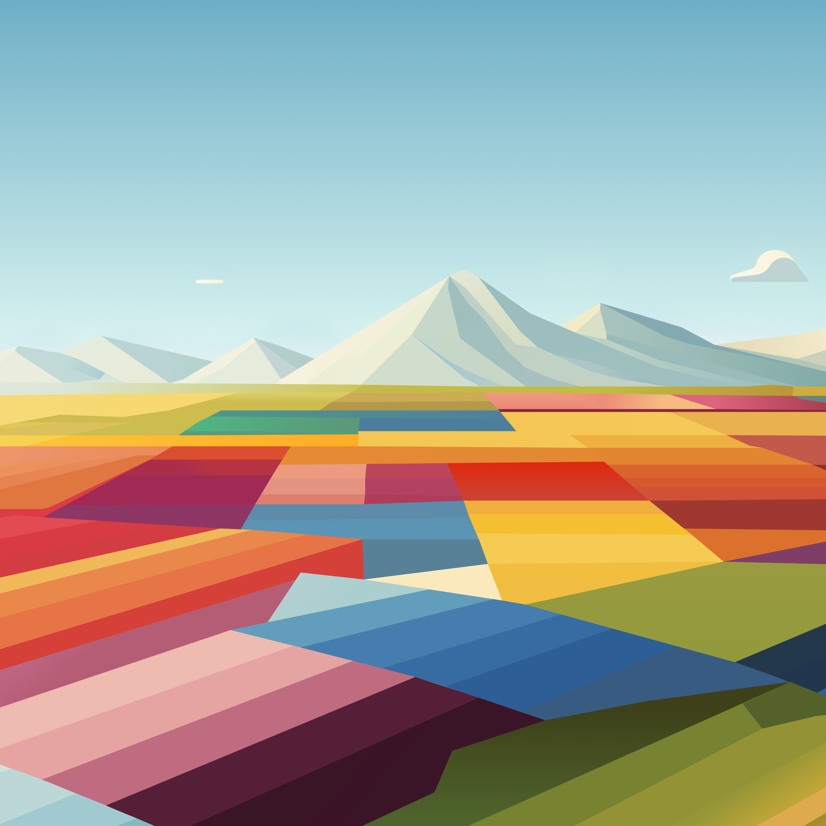 立体派壁纸，2016年用于iPadPro的宣传的复刻版twi.BasicG