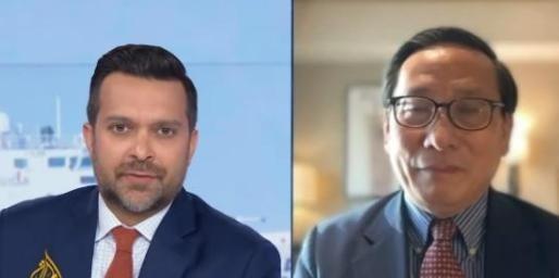 英国一记者曾质问我国学者高志凯：“难道中国不愿意尊重国际法吗？海牙国际裁决否定了