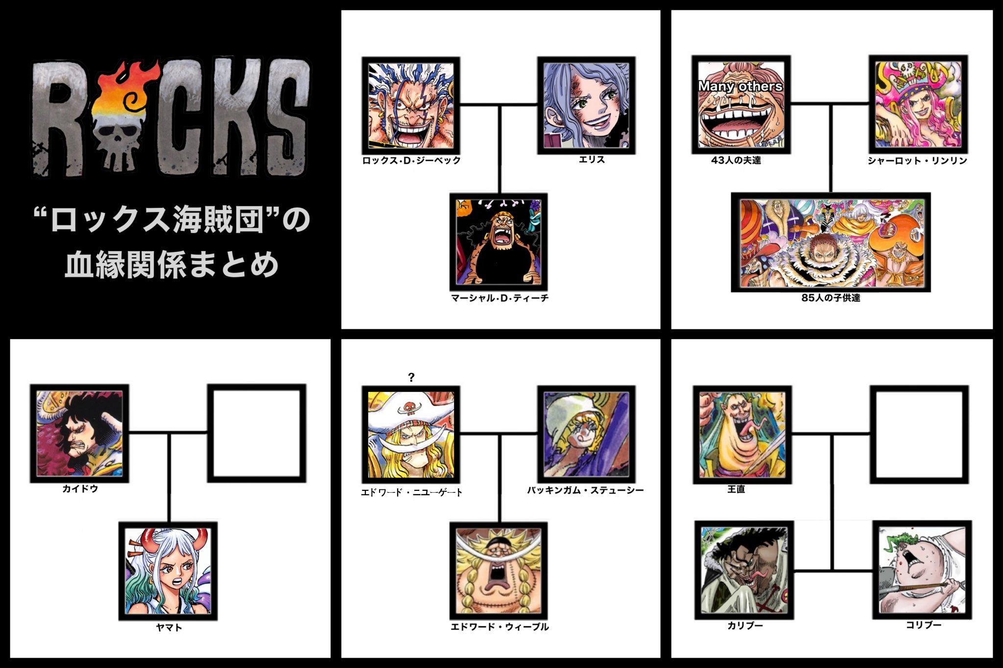 海贼王海贼王洛克斯海贼团血缘关系