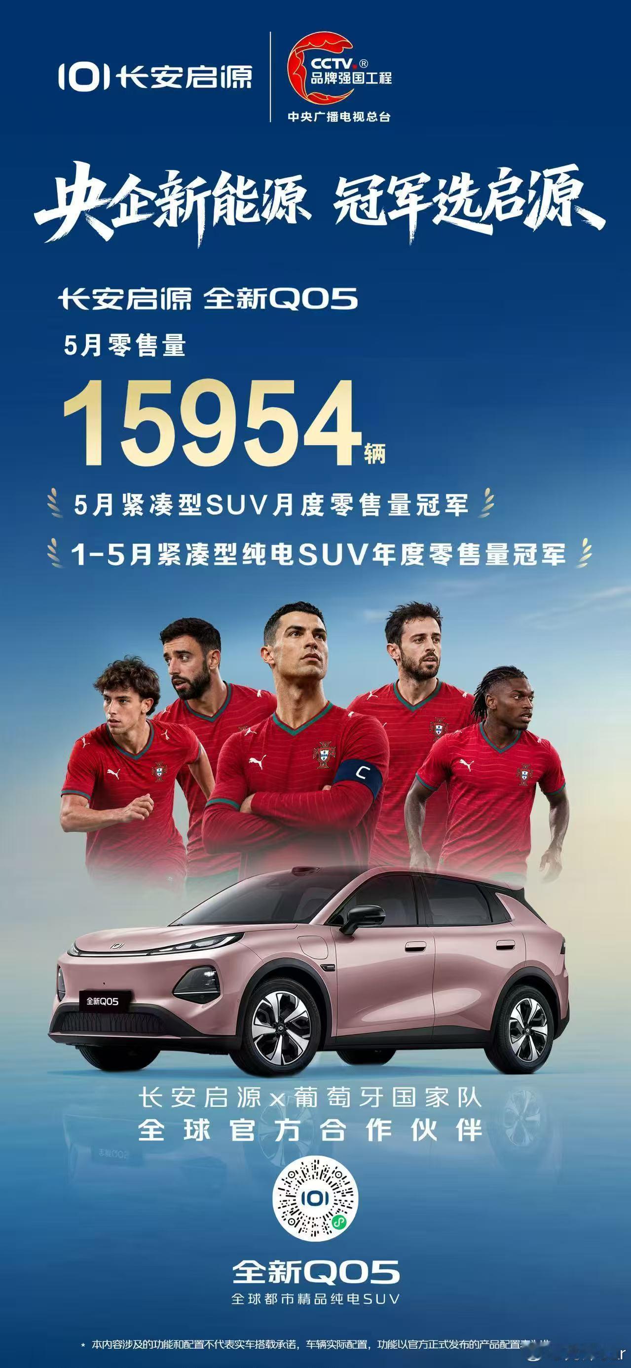 长安启源全新Q055月零售量15954辆登顶紧凑级SUV月度零售冠军长安启源