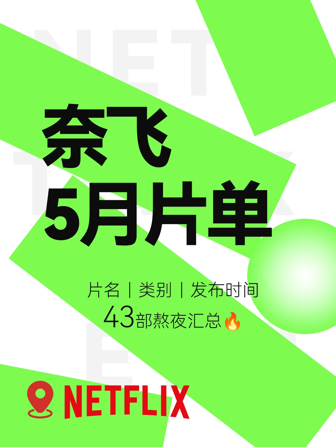 五一宅家追剧！Netflix2026年5月片单
