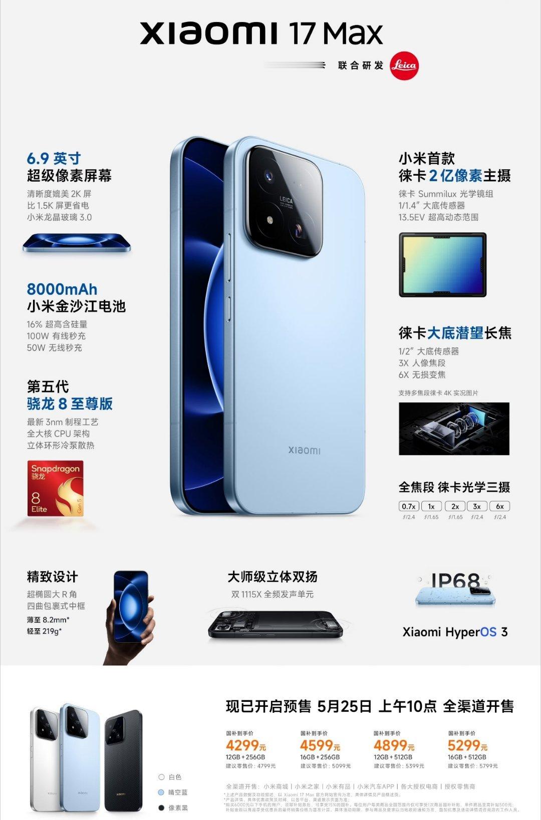 那么问题来了小米17系列怎么选❓❶标准版：小屏均衡，手感拉满，务实全能首选❷P