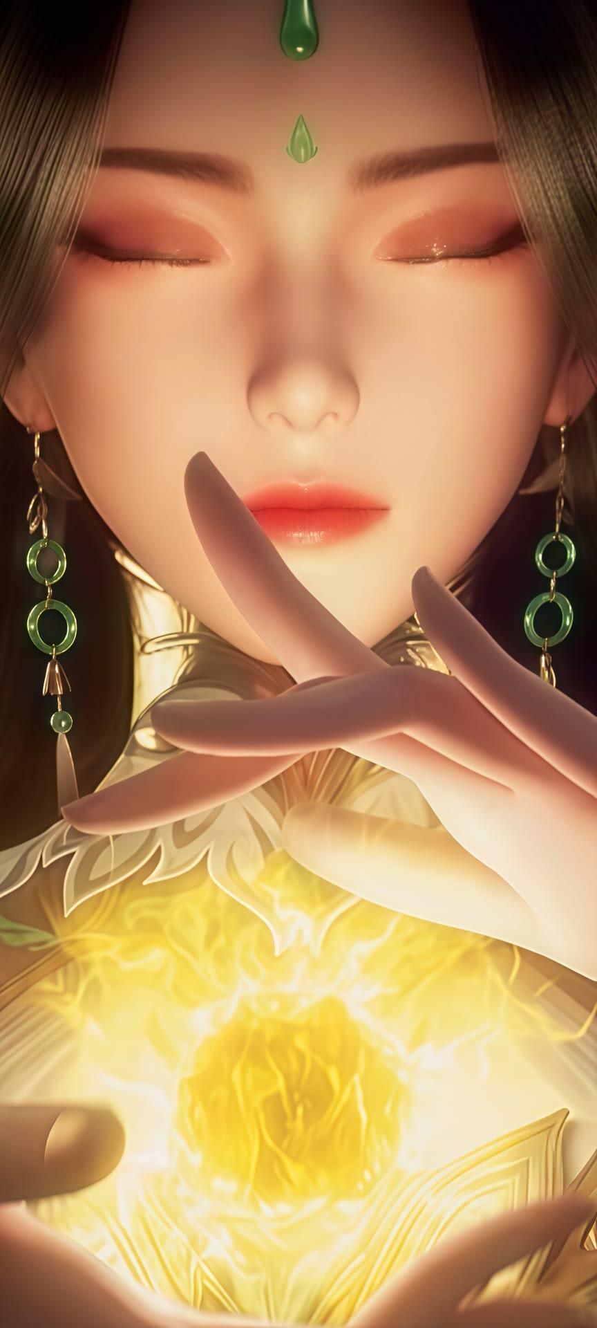 完美世界壁纸分享，最美仙王柳神。​​​