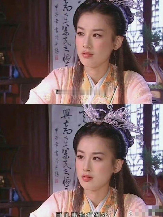 以前的古装发型都是把整张脸露出来，头发全都梳上去，依然很美啊