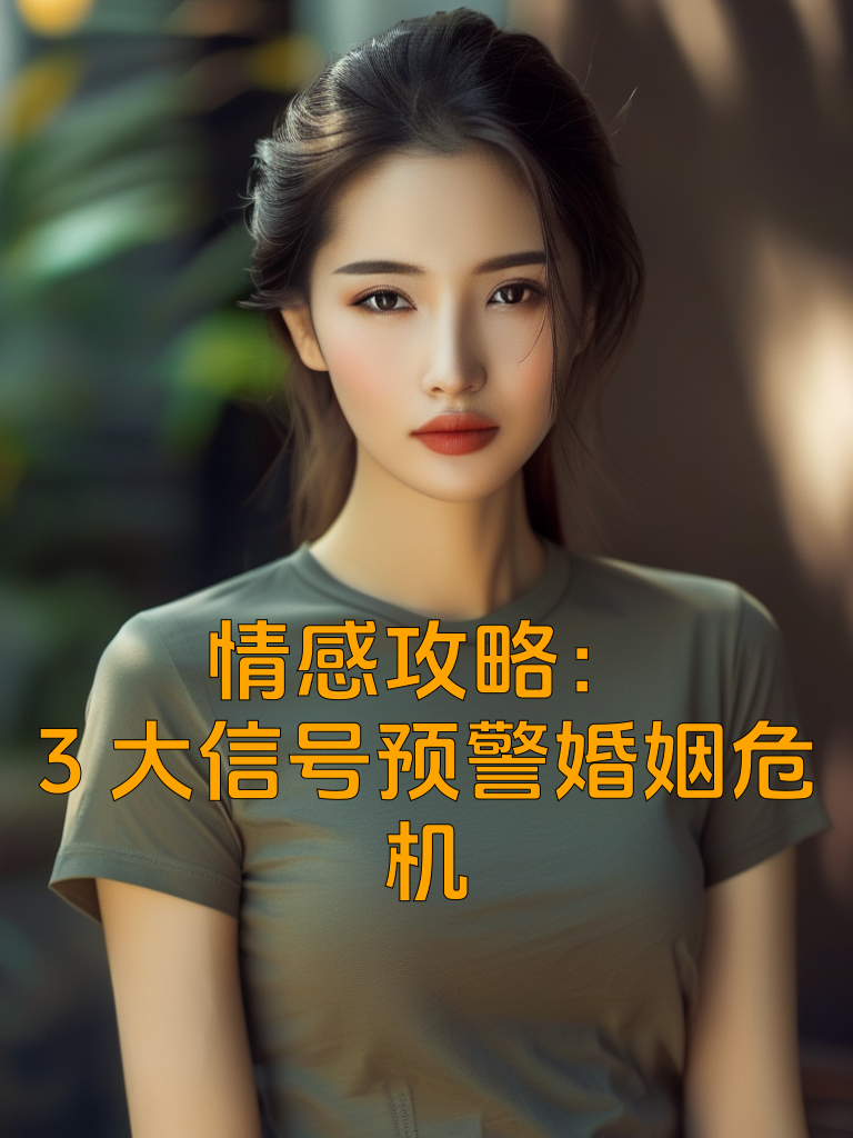 情感攻略：3大信号预警婚姻危机