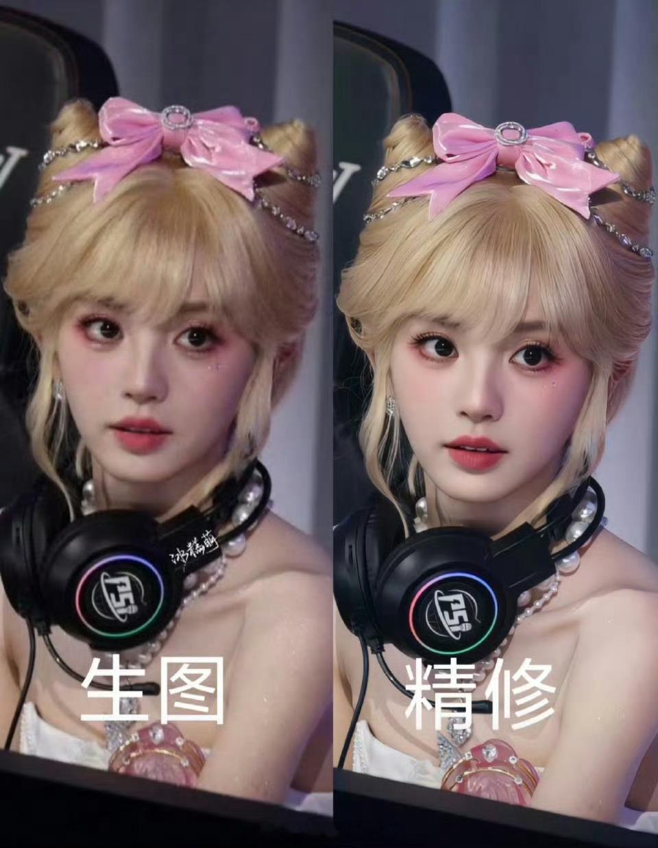 田曦薇昨晚活动生图vs精修，大家感觉🈶🈚️差别？​​​