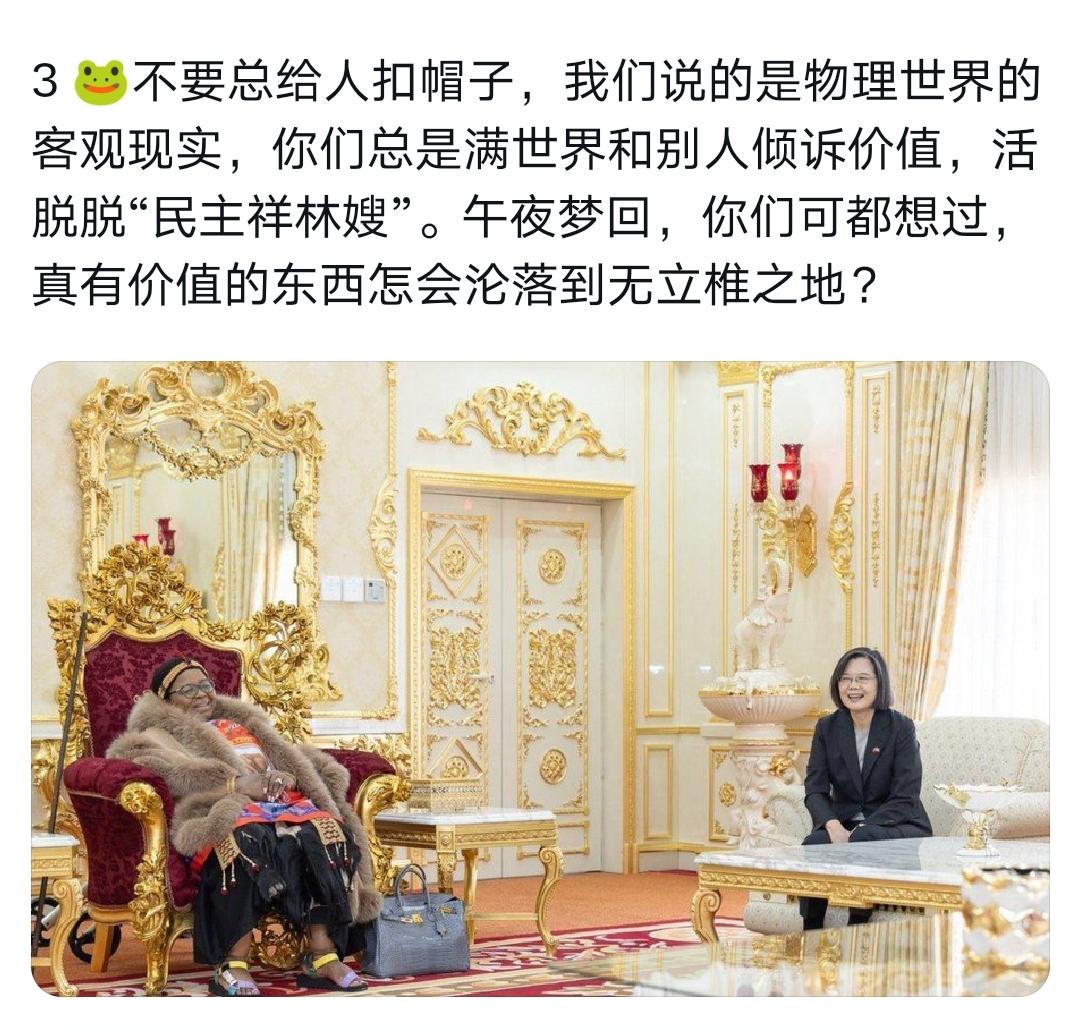 “民主祥林嫂”的说法还挺传神！说真的，真正拥有的东西，谁会天天挂在嘴边反复强