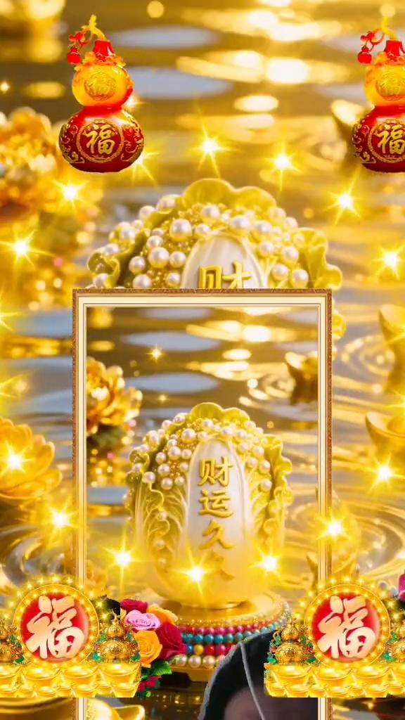 早起一开门，财进八方门。出门踩金砖，进门抱元宝。天洒黄金雨，地貌白银钱。摇钱树下