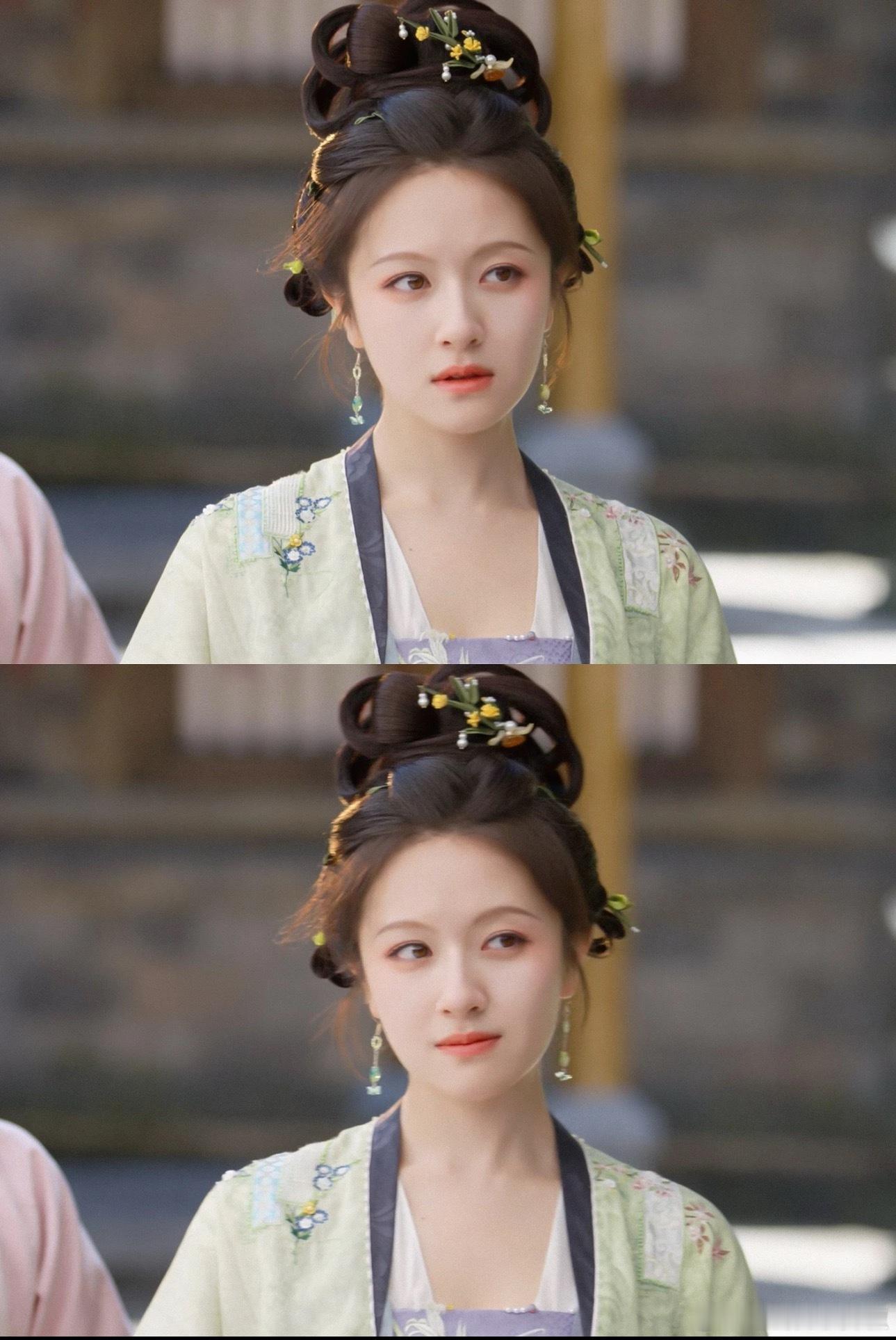 她好可怕，剧里没一帧崩的​​​