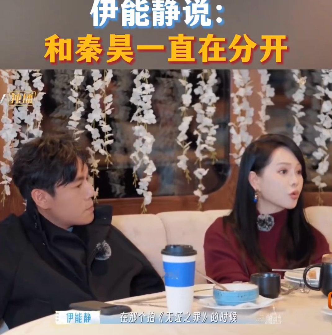 伊能静说和秦昊一直在分开伊能静说“在一起十几年了还是很舍不得他不在家”，秦昊说