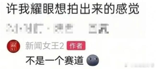 《新闻女王2》官方道歉了，起因是有网友在评论区说“《许我耀眼》想拍出来的感觉”，