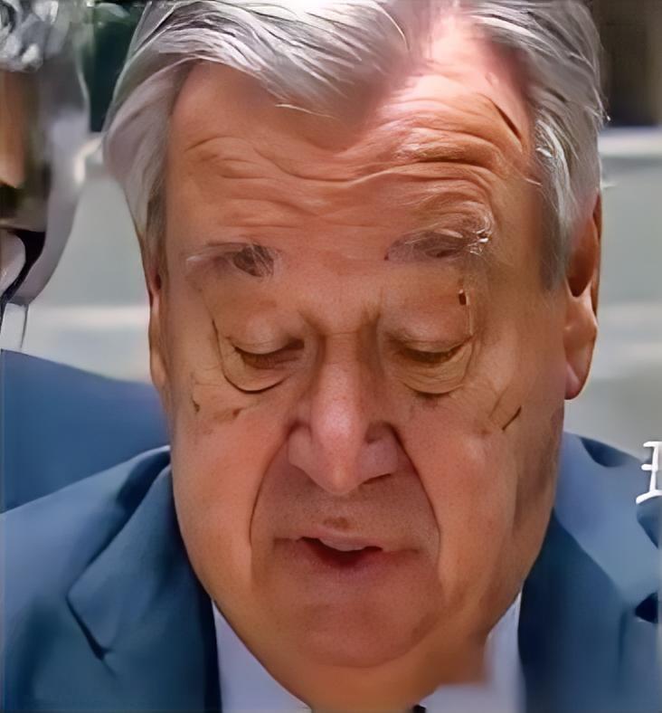 我勒个去！一大早刷到这消息，直接给我整精神了！联合国秘书长古特雷斯，那老头儿，竟