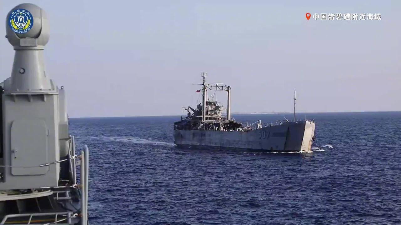 解放军南部战区直接点名：菲507舰无视反复喊话，蓄意右转危险逼近532舰，事后还