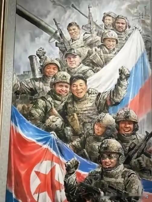 朝鲜曾经没想到，派遣了1万多人去俄罗斯打仗，结果，现在在平壤的街头巷尾，印有西里