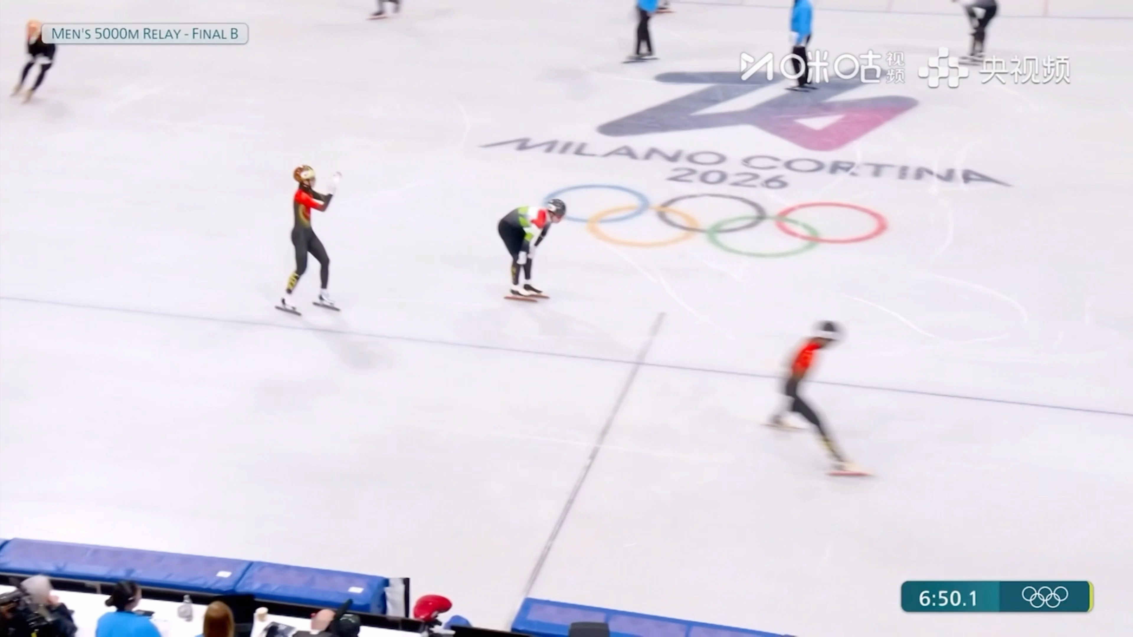 中国队男子5000米接力B组第一这成绩这运气就不能早来一点吗（好吧这就是竞体）中