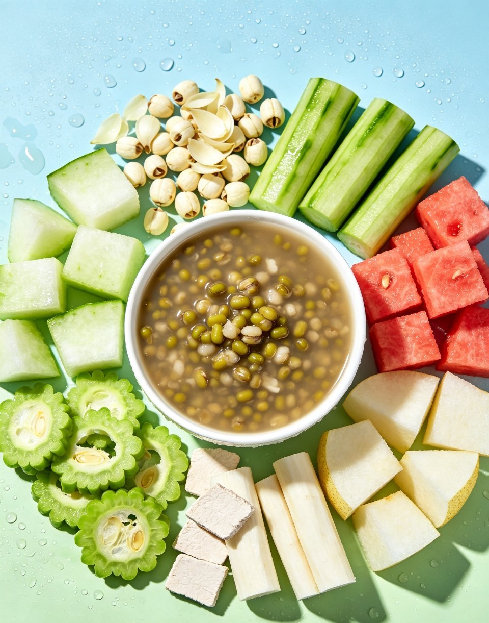 夏季养生盛夏燥热容易心烦乏力，分享适合日常吃的清润食材，温和不寒凉，老少都合适。