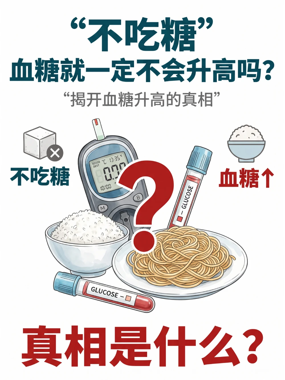 不甜≠不升糖 注意食物里的隐形糖