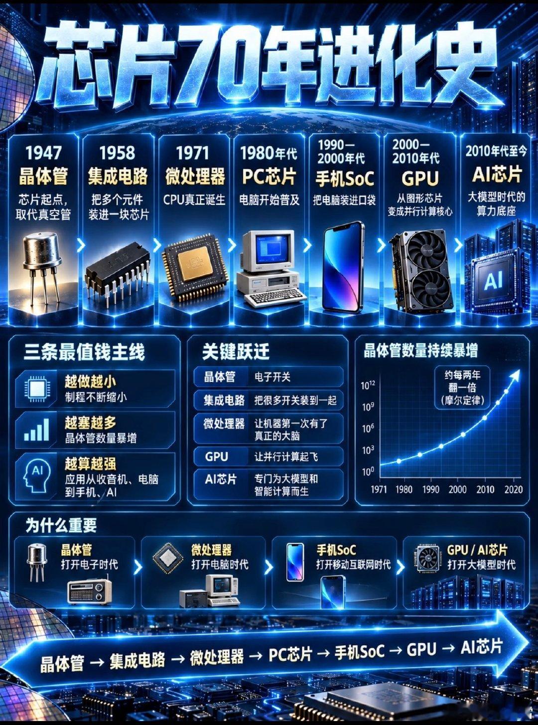 芯片的进化史！​