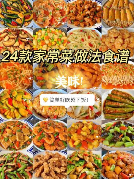 24道下饭家常菜单及详细做法，跟着做不用愁每天吃什么了!!!​​​我的宝藏食谱