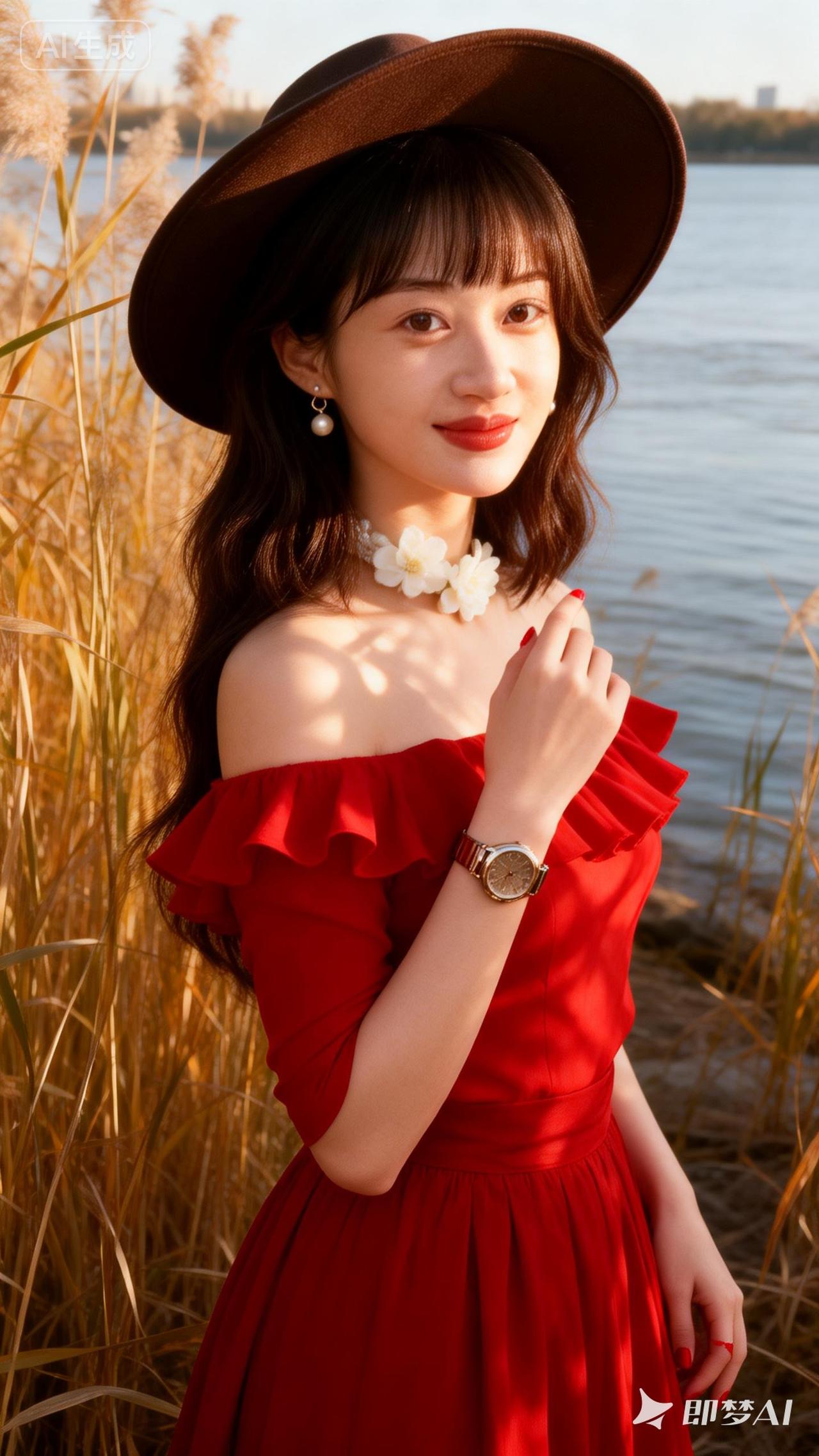 夏日红裙穿搭指南，优雅与自然完美融合！🌸👗🌿