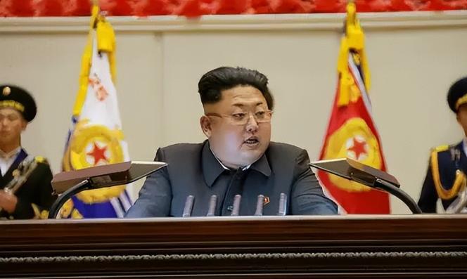 3月23日平壤，朝鲜第十五届最高人民会议第一次会议上，金正恩的讲话彻底改写半岛格