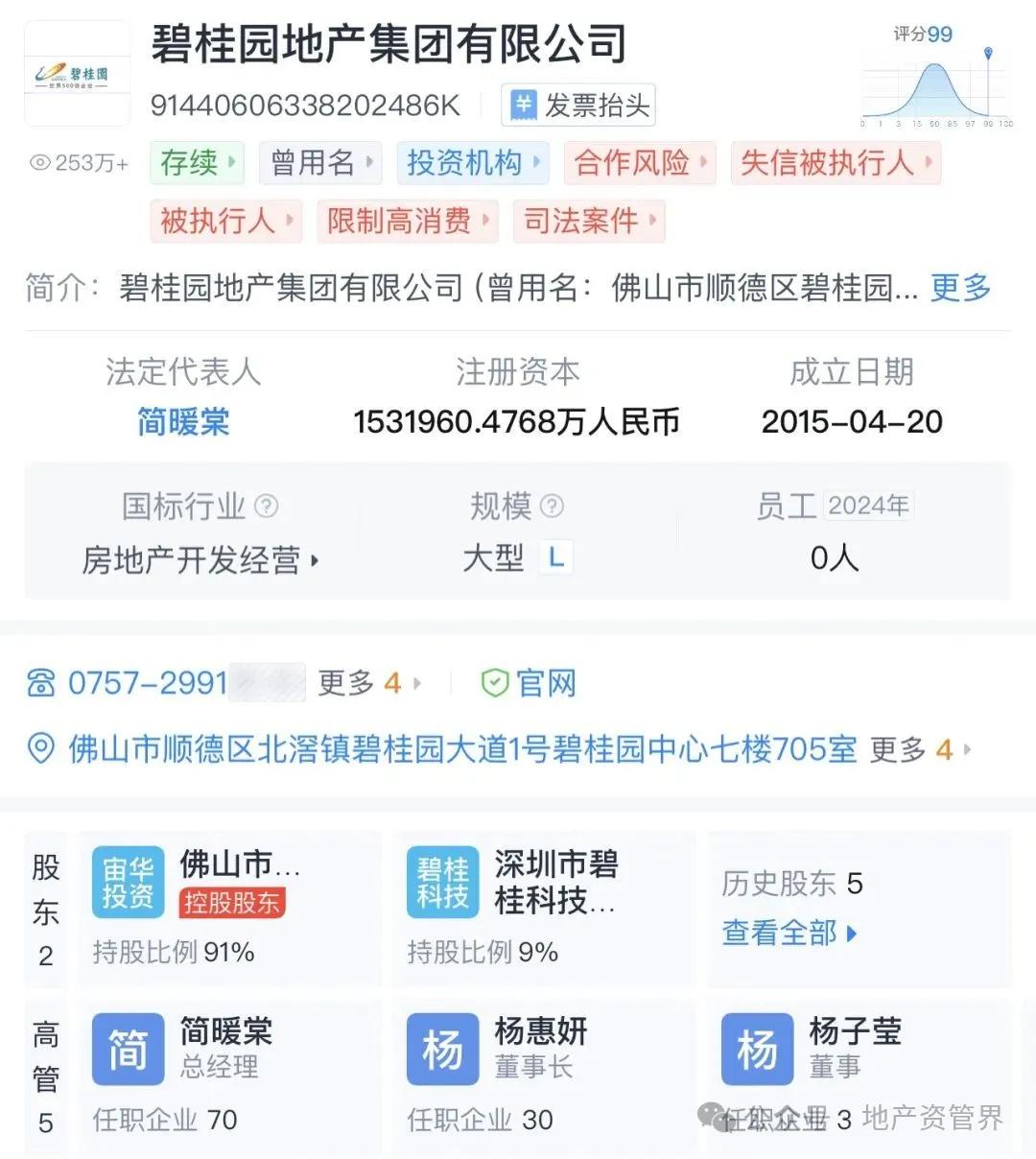 突发, 碧桂园地产总经理被限制高消费